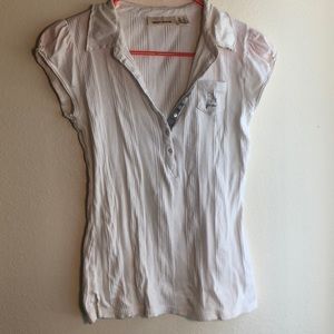 DKNY jeans vintage sparkle logo top S